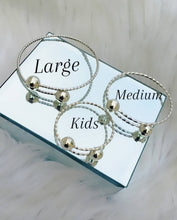 Load image into Gallery viewer, Medium Adult Silver Belizean Bangles