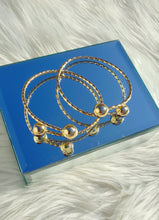 Load image into Gallery viewer, 12k Gold Adult Medium Bangles