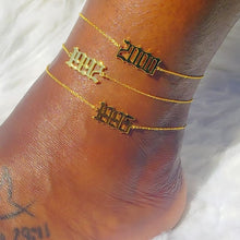 Load image into Gallery viewer, Year Anklets
