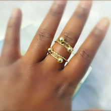Load image into Gallery viewer, Adult  Gold Belizean Bangle Ring
