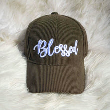 Load image into Gallery viewer, Blessed Corduroy Cap - Olive
