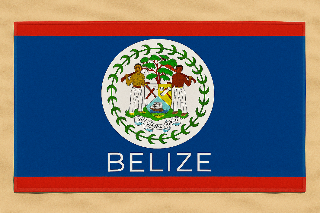 Belize Flag Towel