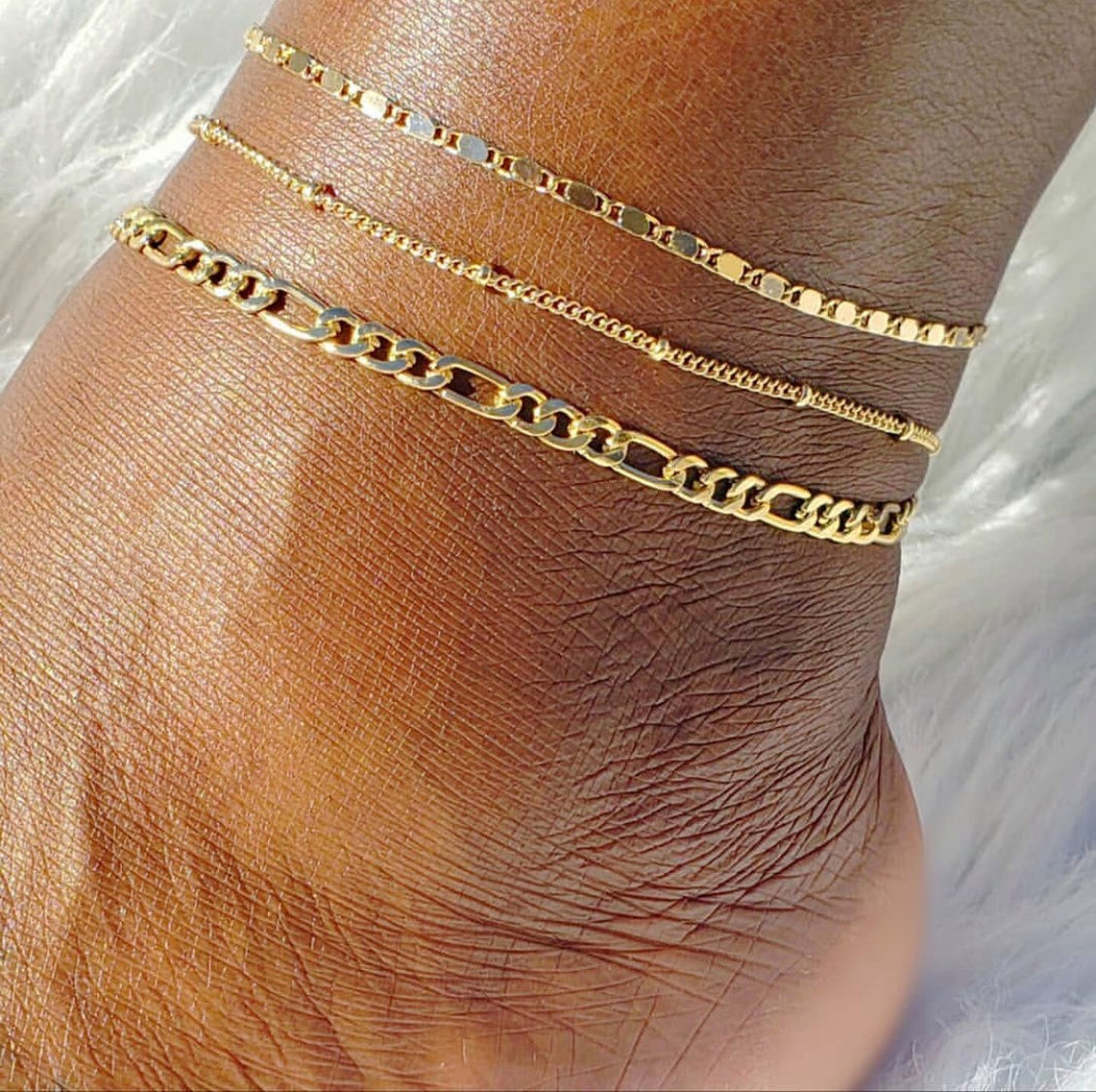 Balls and Chains Anklet Set