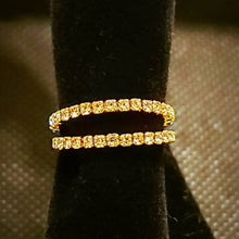 Load image into Gallery viewer, Double Up Rhinestone Toe Ring
