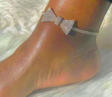 Load image into Gallery viewer, Bow Rhinestone Anklet
