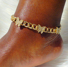 Load image into Gallery viewer, Butterfly Link Anklet
