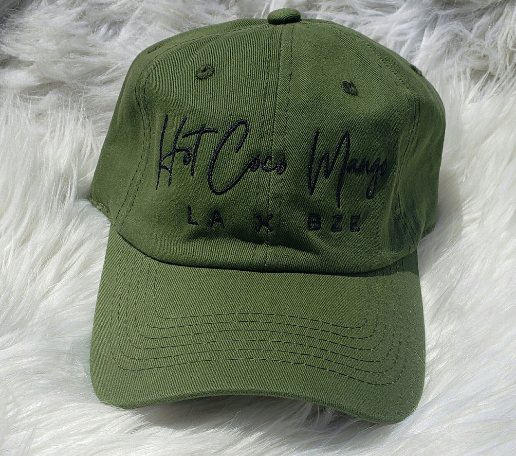HCM Signature Dad Cap - Olive Green